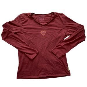 Good Karma Life Is Good Long Sleeve Tee Size M